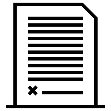 iş raporu simgesi basit illüstrasyon