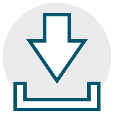 ok basit simge vektör illüstrasyonu 