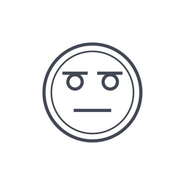 emoji yüz ifadesinin vektör çizimi, duygu sembolü