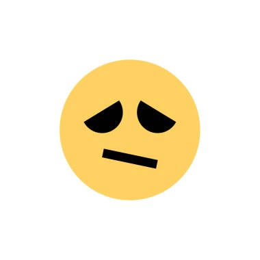 emoji yüz ifadesinin vektör çizimi, duygu sembolü