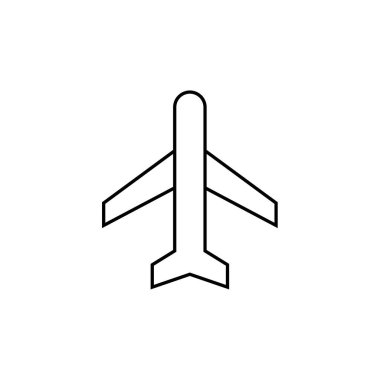 düzlem vektörü ince çizgi simgesi 