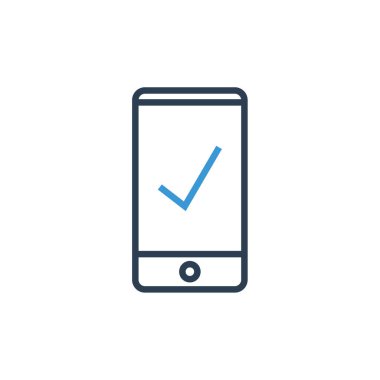 akıllı telefon simgesi basit vektör illüstrasyonu