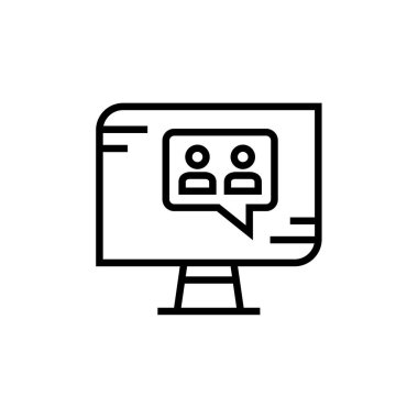 SMS ve Metin Mesajlaşması ikon vektör illüstrasyonu