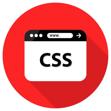 Web Geliştirme basit simgesi, vektör illüstrasyonu