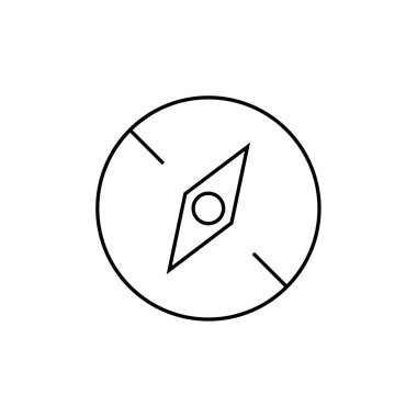 pusula simgesi. vektör işareti 