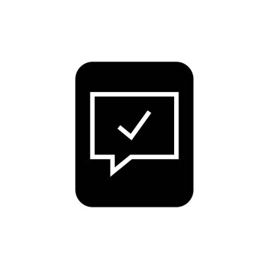 SMS ve Metin Mesajlaşması ikon vektör illüstrasyonu