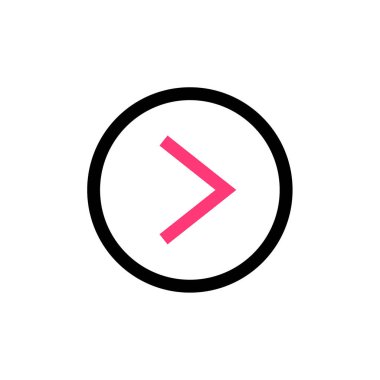 ok basit simge vektör illüstrasyonu 