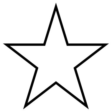 Yıldız. Web simgesi basit illüstrasyon