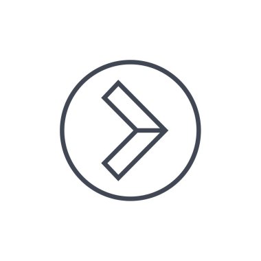 ok basit simge vektör illüstrasyonu 