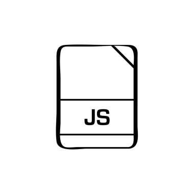 js dosya simgesi, vektör illüstrasyonu basit tasarım
