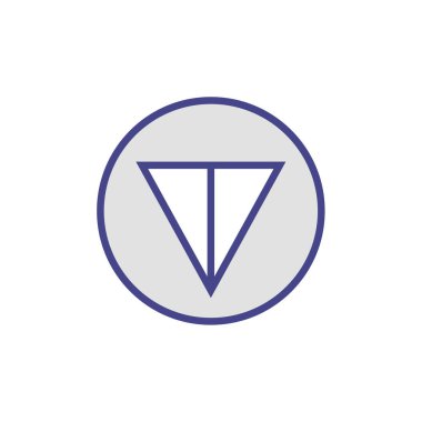 ok basit simge vektör illüstrasyonu 