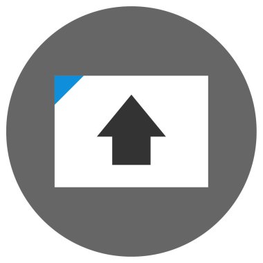 Yükle. Web simgesi basit illüstrasyon