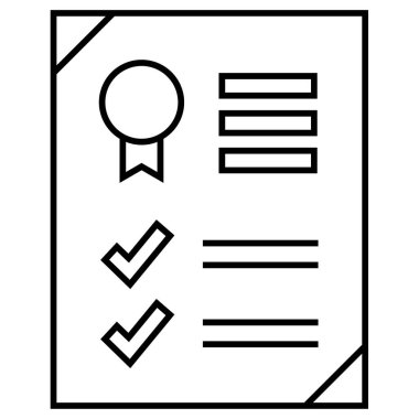 iş raporu simgesi basit illüstrasyon