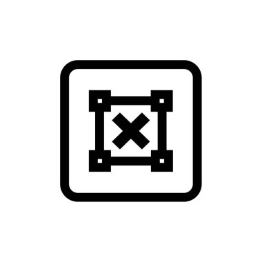 Soyut çokgen geometrik simge, vektör illüstrasyonu 