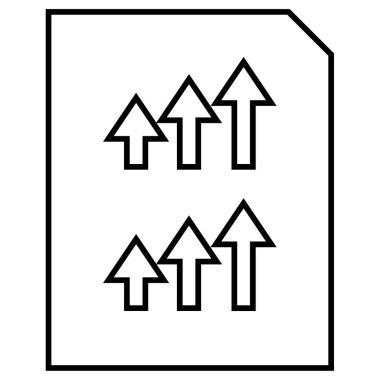 iş raporu simgesi basit illüstrasyon