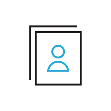 Kullanıcı profil simgesi vektör resimleme arkaplanı 