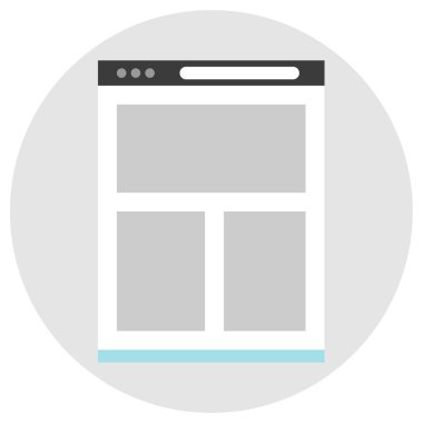 wirefram simgesi vektör illüstrasyonu