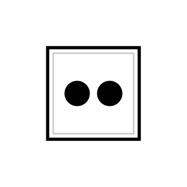 Bir cam çerçevesinin vektör illüstrasyonu