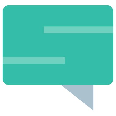 Sohbet sohbet balonu vektör illüstrasyonu 