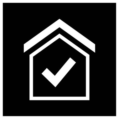 ev simgesi, vektör illüstrasyonu