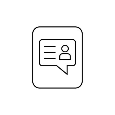 SMS ve Metin Mesajlaşması ikon vektör illüstrasyonu