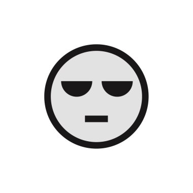 emoji yüz ifadesinin vektör çizimi, duygu sembolü