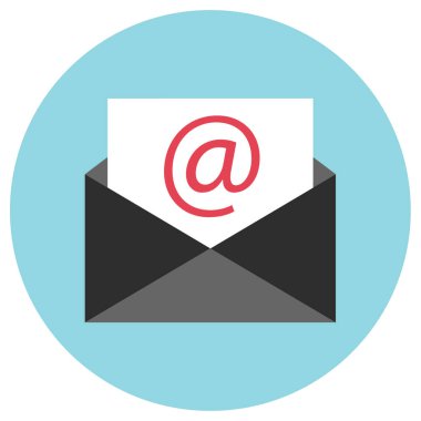 posta web simgesi, basit illüstrasyon 