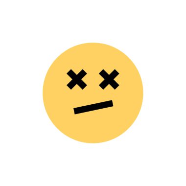 emoji yüz ifadesinin vektör çizimi, duygu sembolü