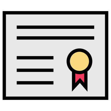 Sertifika, diploma. vektör illüstrasyonu