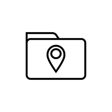 Web ve mobil uygulama tasarımınız için beyaz arkaplanda izole edilmiş dizin simgesi vektörü 