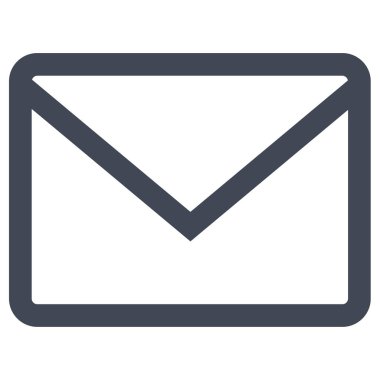 posta web simgesi, basit illüstrasyon 