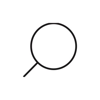 Arama simgesi vektör illüstrasyonu 