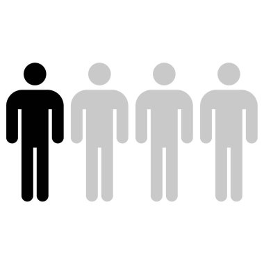 İnsan simgesi, vektör illüstrasyonu