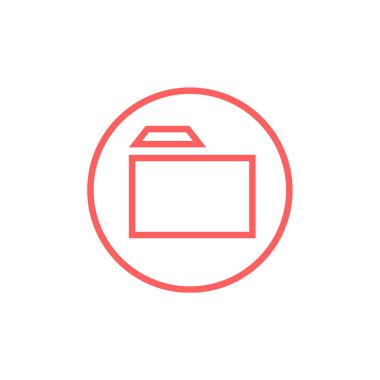 Web ve mobil uygulama tasarımınız için beyaz arkaplanda izole edilmiş dizin simgesi vektörü 