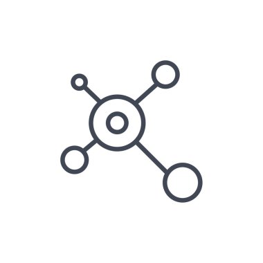 İnternet paylaşım simgesi, vektör illüstrasyonu basit tasarım