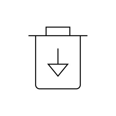 navigasyon okunun vektör çizimi modern simge