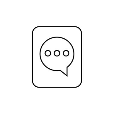 SMS ve Metin Mesajlaşması ikon vektör illüstrasyonu