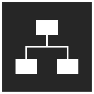 Hiyerarşi simgesinin vektör illüstrasyonu