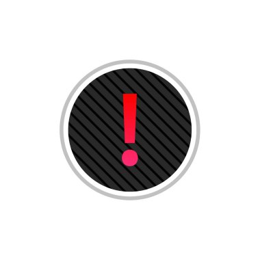 ünlem işareti simgesi, vektör illüstrasyonu