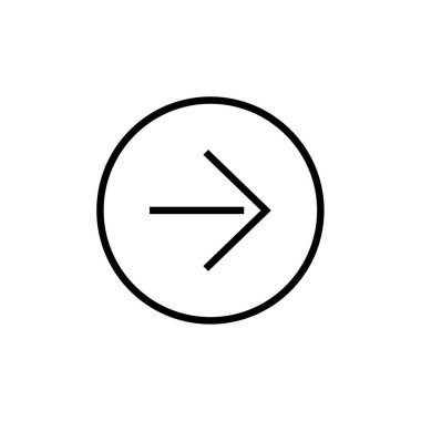 Basit ok simgesi vektör illüstrasyonu