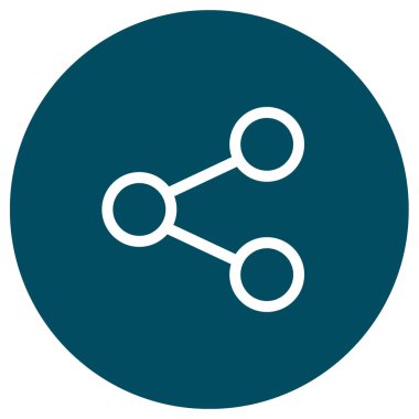 İnternet paylaşım simgesi, vektör illüstrasyonu basit tasarım