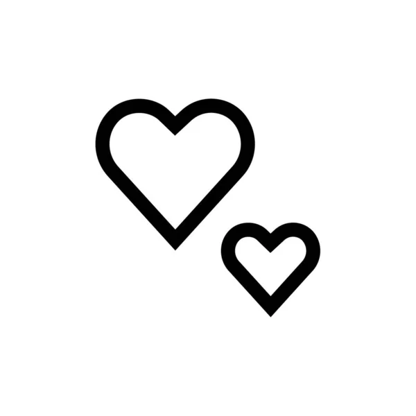 Valentine Meddelande Ikonen Vektor Illustration — Stock vektor