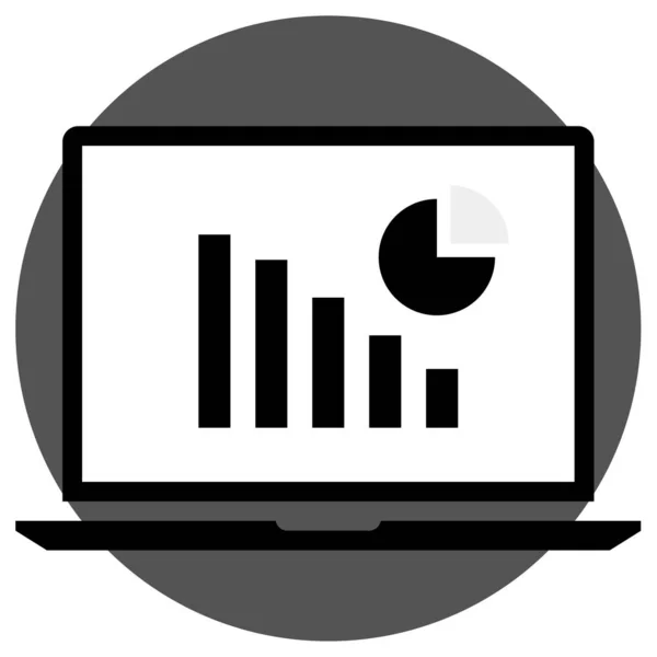 Počítač Webová Ikona Jednoduchá Ilustrace — Stockový vektor