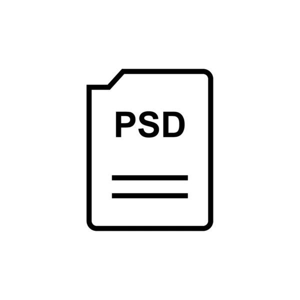 Psdファイルのアイコンベクトル図シンプルなデザイン — ストックベクタ