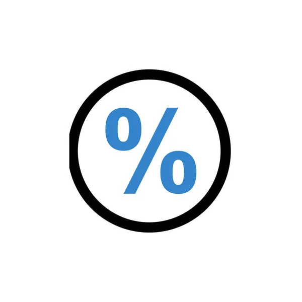 Percentage Pictogram Vector Illustratie — Stockvector