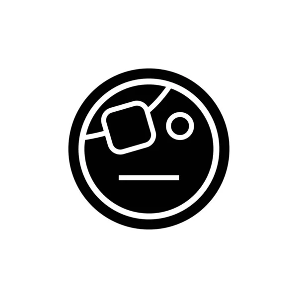Vektorová Ilustrace Výrazu Tváře Emoji Emoční Symbol — Stockový vektor