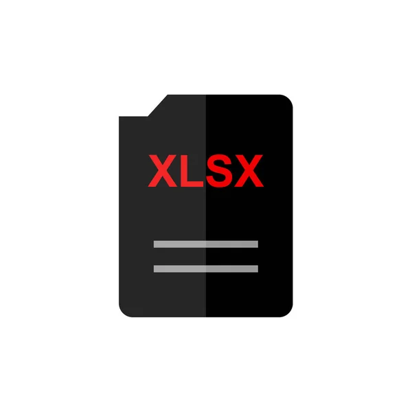 Xlsx Erweiterung Dokumentname — Stockvektor