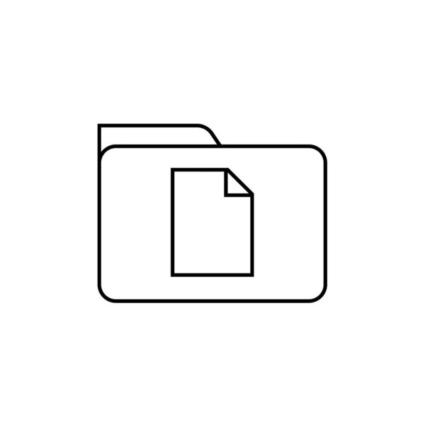 вектор значка папки изолирован на белом фоне для дизайна веб и мобильного приложения 