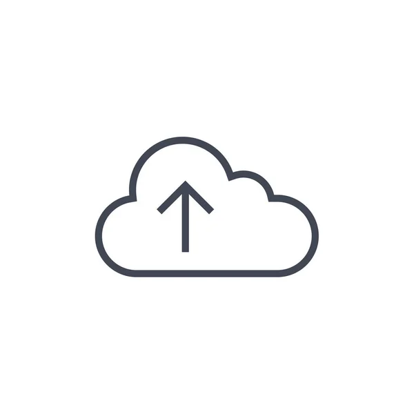 Cloud Computing Line Icon Outline Vector Sign Linear Style Pictogram — Stock Vector