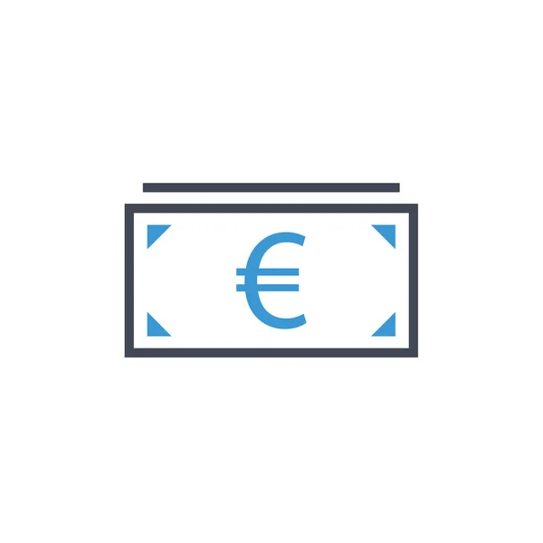 Icône Argent Symbole Financier Graphique Vectoriel — Image vectorielle